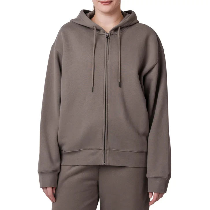 Tuff Athletics Women’s Oversized Fleece Hooded Full Zip