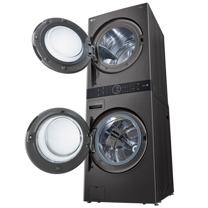LG Single Unit Front Load WashTower with 5.2 cu ft. Steam Washer and 7.4 cu ft. Electric Steam Dryer