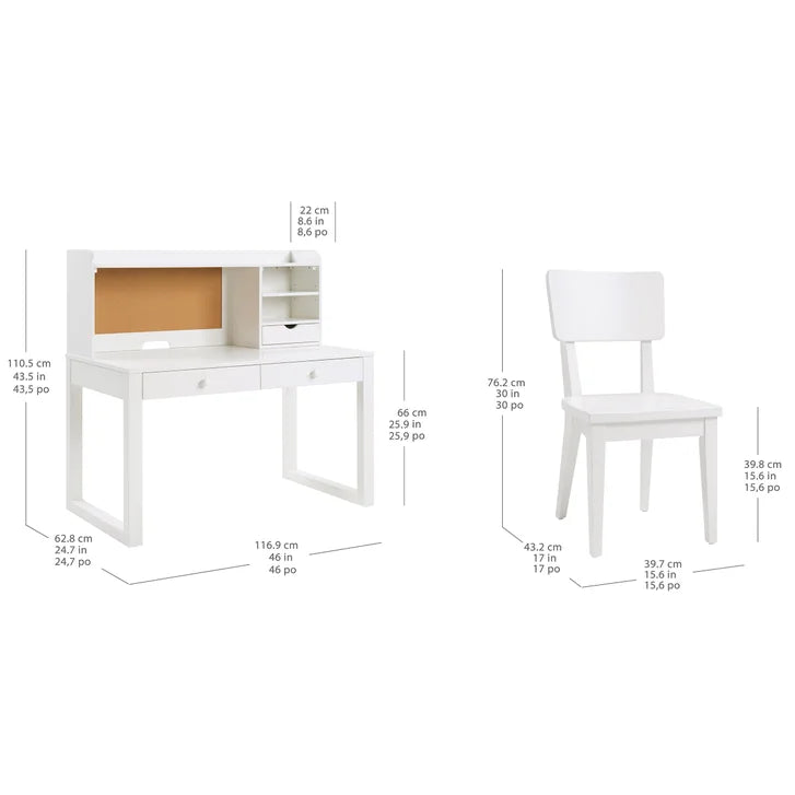 Kids Writing Desk Set