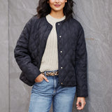 Weatherproof Women's Collarless Quilted Jacket