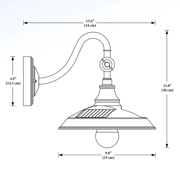 Classy Caps Solar Barn Light