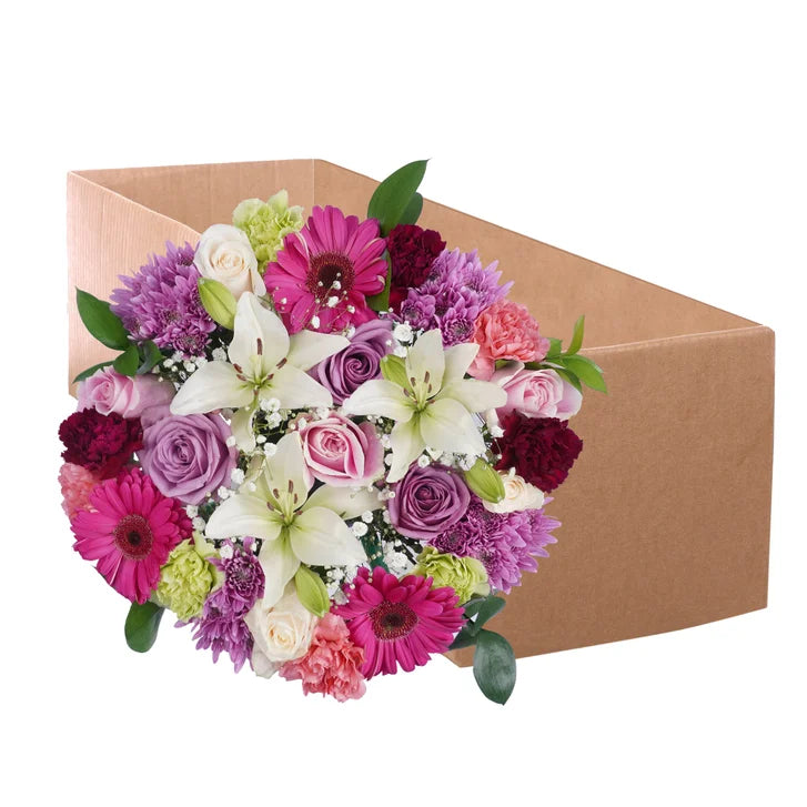 Passionate Blooms Bouquet with Vase