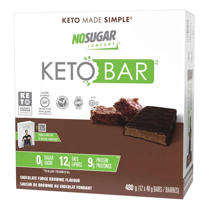 No Sugar Keto Bar, Bars, 2 × 480 g