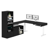 Bestar Viva Back-to-back L-shaped Height-adjustable Workstations