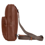 Champs Onyx Collection Leather Sling Bag