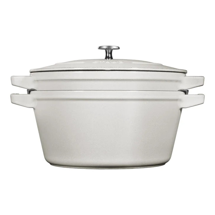 STAUB Stackable Cast Iron Dutch Oven Set, Small, 3-piece
