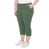 Up! Women’s Garment Wash Pull-on Capri