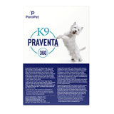 Parapet K9 Praventa 360 Flea and Tick Treatment for Dogs 4.6kg to 11kg, 6 Tubes