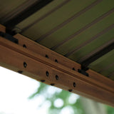 Dunham Aluminum Gazebo with Wood Finish