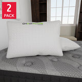 GhostBed Adjustable Shredded Memory Foam Pillow, 2-pack
