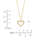 Round Brilliant Diamond Heart Pendant (0.15 ctw)