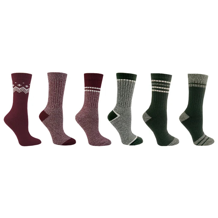 Roots Women’s Cozy Crew Sock, 6-Pairs