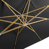 Sirio 4 m x 4 m (13.1 ft. x 13.1 ft.) Commercial Cantilever Umbrella