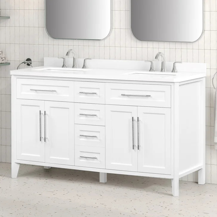 OVE Decors Renfrew Vanity with Quartz Top in White
