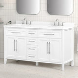OVE Decors Renfrew Vanity with Quartz Top in White
