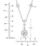 Round Brilliant Diamond Necklace (0.65 ctw)