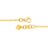 Leaf Pendant in 24-kt Yellow Gold