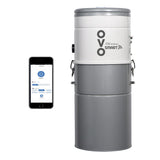 OVO Smart Central Vacuum 750AW control with/without a Smart Device or Voice Command