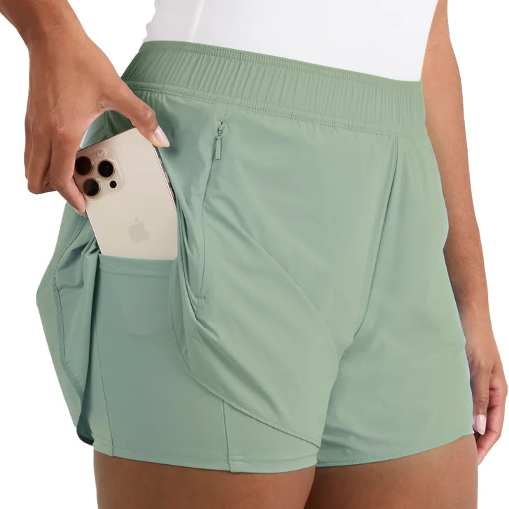 Spyder Women's Woven Active Short with Inner Bike Short