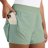 Spyder Women's Woven Active Short with Inner Bike Short
