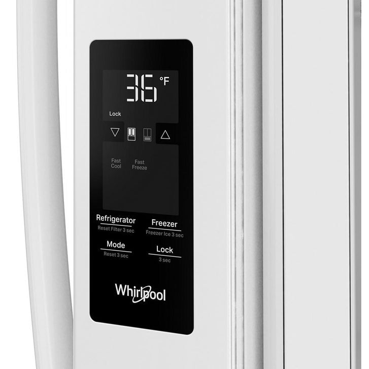 Whirlpool 36 in. 31 cu ft. Standard Depth French Door Refrigerator with Interior Water Dispenser