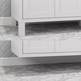 Studio Bathe Katie II Vanity in White Finish with Engineered Stone Countertop