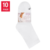Lemon Casual Ribbed Low Crew Socks, 10-pack