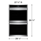 Frigidaire Gallery 30 in. 10.6 cu ft. Stainless Steel Electric Double Wall Oven with Stone-Baked Pizza Mode
