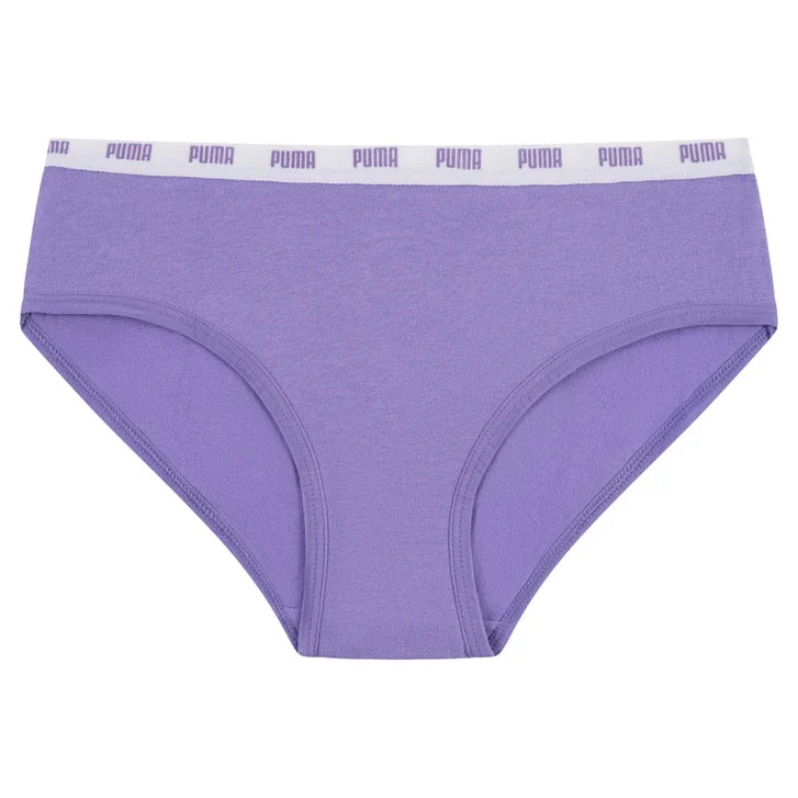 Puma Girls' Cotton Blend Bikini Underwear, 11-Pack