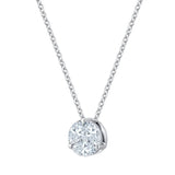 Marquise and Round Brilliant Diamond Pendant (0.40 ctw)