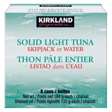 Kirkland Signature Solid Light Tuna in Water, 8 × 184 g