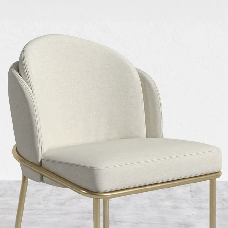 Rove Concepts Angelo Brass and Beige (Alesund) Dining Chair, 2-pack