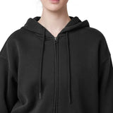 Tuff Athletics Women’s Oversized Fleece Hooded Full Zip
