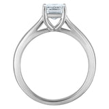 1.70 ct Emerald Cut, Clarity VS1, Colour F, Diamond Solitaire Ring