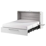 Borealis Queen Cabinet Bed with Drawer & Mattress