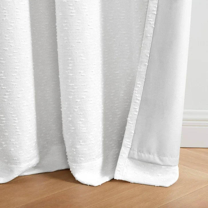 SUN+BLK Rhodes Collection Bouclé Blackout Curtain Panel, 2-panel