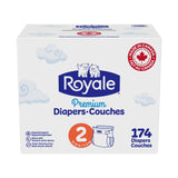 Royale Premium Baby Diapers, Sizes 1 - 2
