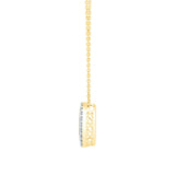 Round Brilliant Diamond Heart Disc Pendant (0.20 ctw)