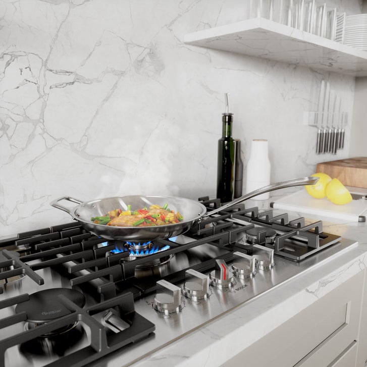 Bosch 800 Series 30 in. Stainless Steel Gas 5 Burner Cooktop with Cast Iron Grates