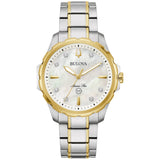 Bulova Marine Star White Mother-of-Pearl Dial Women's Watch