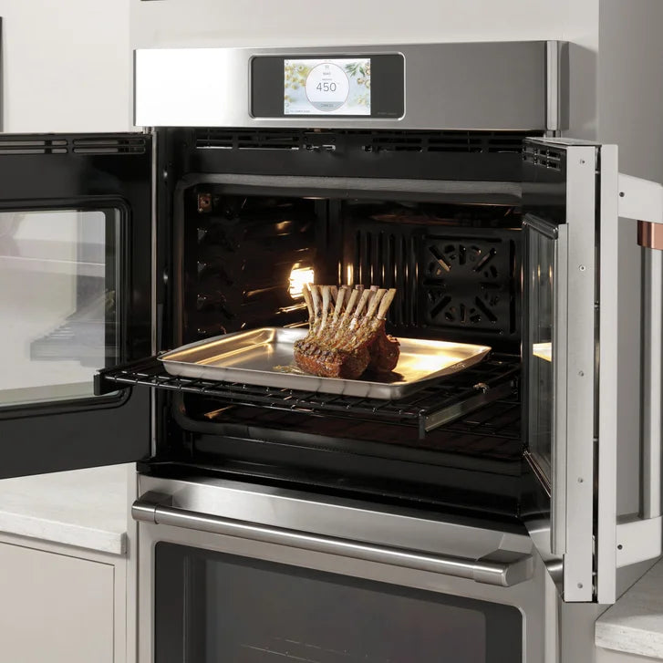 Café 30 in. 10 cu ft. Electric French-Door Double Wall Oven with True European Convection