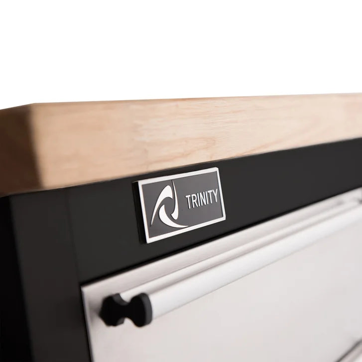 Trinity 72 in. Stainless-steel Rolling Workbench