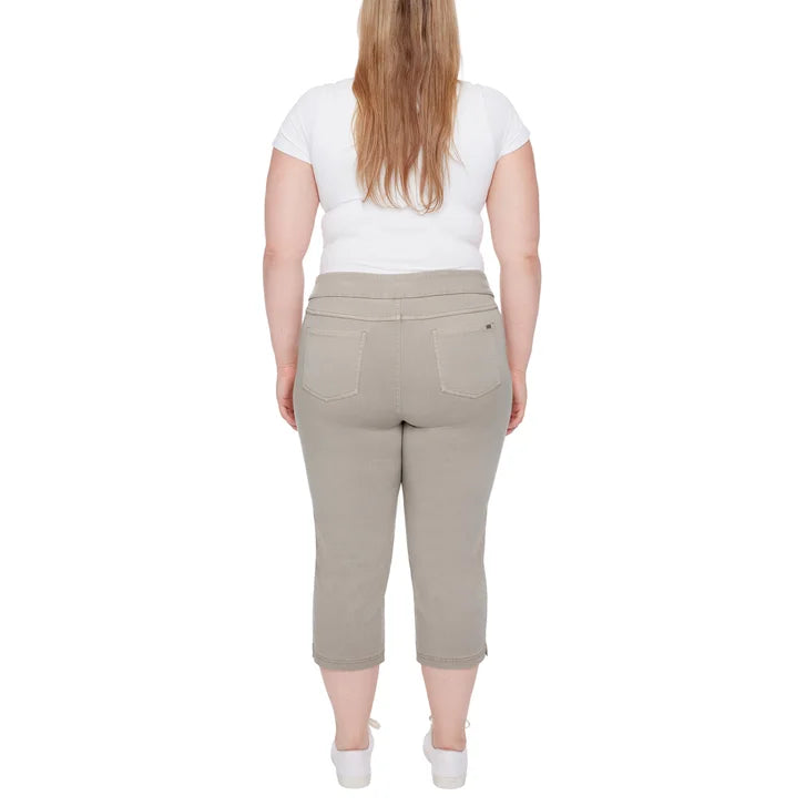 Up! Women’s Garment Wash Pull-on Capri