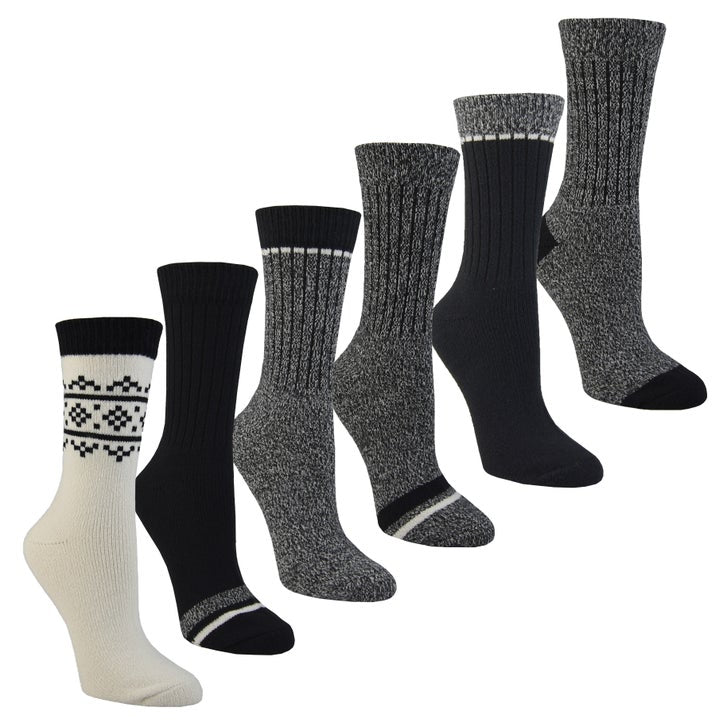 Roots Women’s Cozy Crew Sock, 6-Pairs