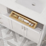 Studio Bathe Katie II Vanity in White Finish with Engineered Stone Countertop