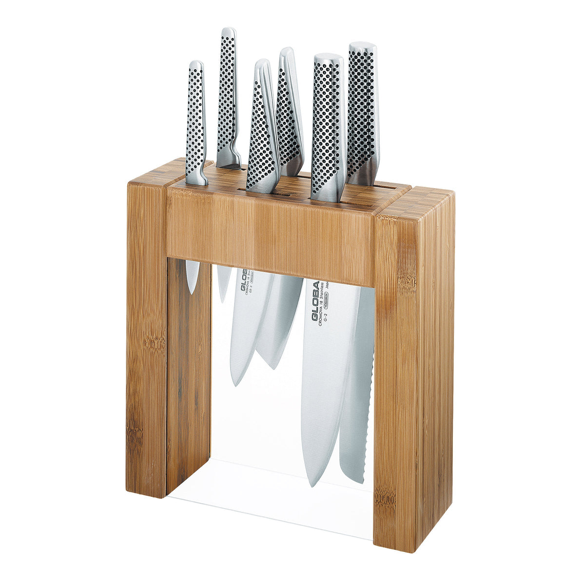 Global Ikasu Knife Block Set, 7-piece