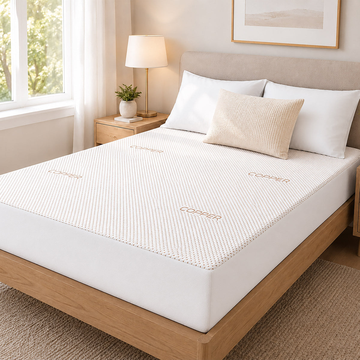 Cotton House Copper Infused Waterproof Mattress Protector