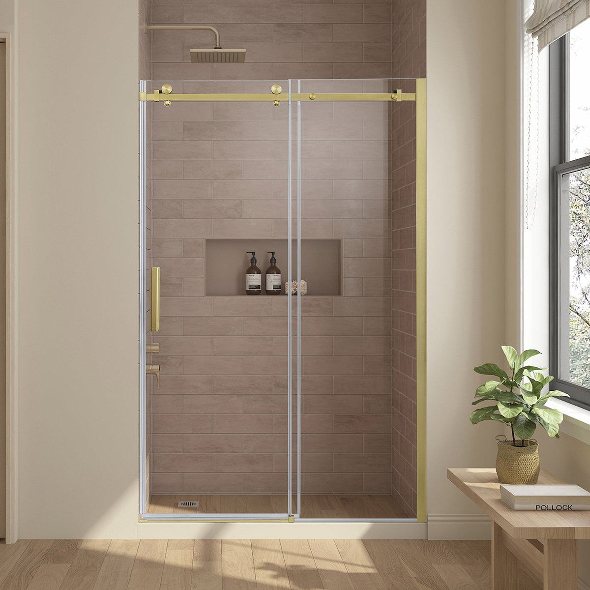 OVE Decors Kelsey 60 in. Sliding Glass Alcove Shower Door
