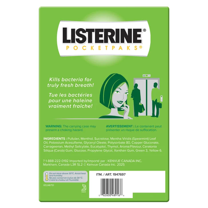 Listerine Pocketpaks, 4 x 72-count
