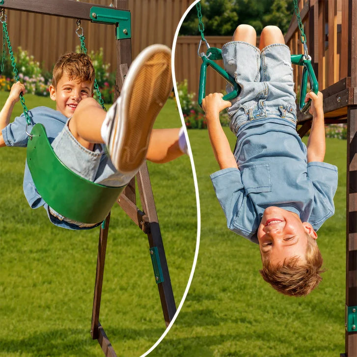 KidKraft Loop Lodge Swing Set